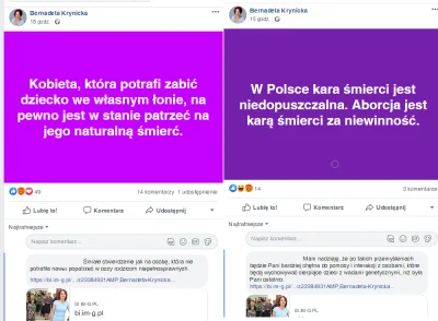 o.....a - @ebismolarek: A po tych komentarzach niezbyt mądra pani mnie zablokowała.