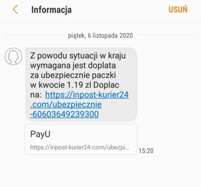 MarlboroGold - Taki oto SMS dotarł do mnie #inpost #paczkomaty