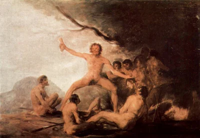 b.....d - „Kanibale” - Francisco de Goya. Ciekawe czemu ten kanibal nie ma #!$%@? xD....