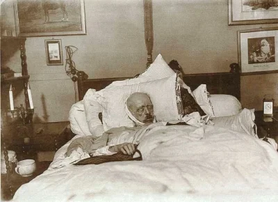 myrmekochoria - Otto von Bismarck na łożu śmierci, 1898.

#starszezwoje - blog ze s...