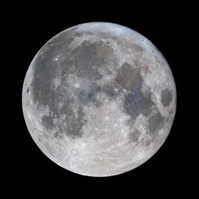 namrab - Kolejny Księżyc w wysokiej rozdzielczości, tym razem pełnia sprzed tygodnia....