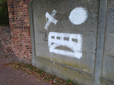 luki1680 - Wie ktoś co dokładnie oznaczają te symbole?
#kosciol #graffiti