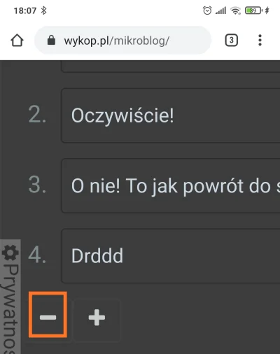 czlowiekzlisciemnaglowie - Frontendy z Wykopu, popsuliście. Nie da się usunąć ostatni...