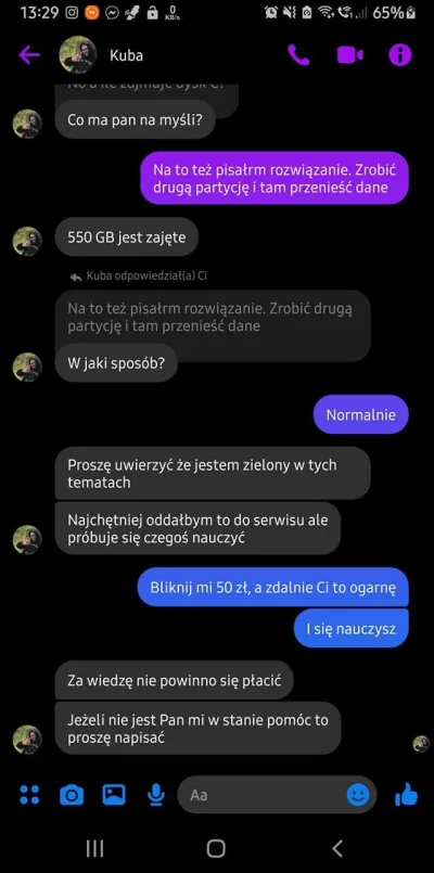 Jednorybek - Za wiedzę nie powinno się płacić, niedobre nauczyciele darmozjady