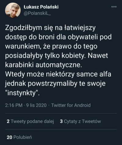 s.....j - Mamy dopiero 9 listopada ale tytuł cuckolda miesiąca bezapelacyjnie wygrywa...