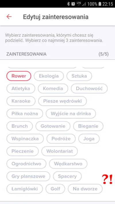 A.....a - Halo, #krakow, widzieliście, że #tinder nie ma opcji #napole?! 

Dołączam...