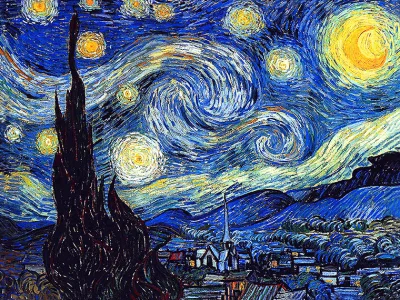 ef4L - "Gwiaździsta noc" van Gogha.
#sztuka #arcydzielo