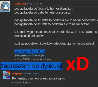 artpop - "zapraszam do dyskusji"
Dodałem taki komentarz do wpisu @dziadeq - oczywiśc...