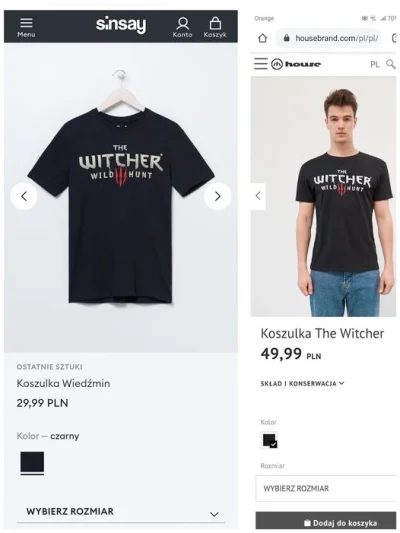derecki - Różne ceny dla tej samej koszulki ta sama firma #lpp 

#pieklomezczyzn #s...