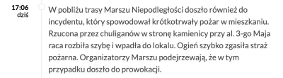 Gluptaki - "krótkotrwały pożar, a tak w ogóle to prowokacja antify" - jak już się dok...