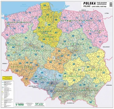 text - Szok, jakaś gówno mapa kodów mi się nawinęła z podziałem Polski i stwierdziłem...