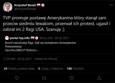 Tom_Ja - Bosak o ratowaniu flag przed ich spaleniem. Ale to tylko w USA.