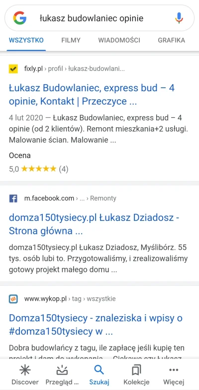 rastafari85 - @Scottie-33: Wypok wyświetla się na trzecim miejscu, trudno żeby nie cz...