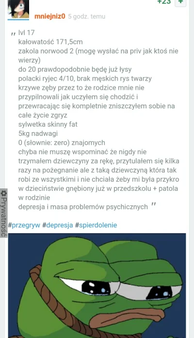 K.....x - > >płacz że nikt cię nie chce
 > @Liese tłumaczy ci czemu tak jest i jak to...