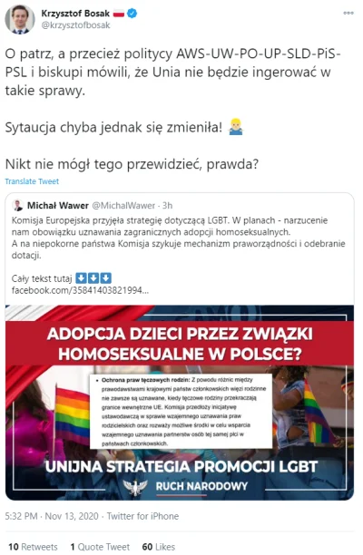 R187 - Zła Unia chce nas zmusić do dbania o dobro dzieci poprzez uznawanie w Polsce o...