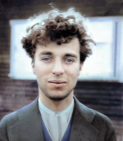 JoeShmoe - Charlie Chaplin w 1916 roku, bez makijażu. #ciekawostki #film #rozrywka