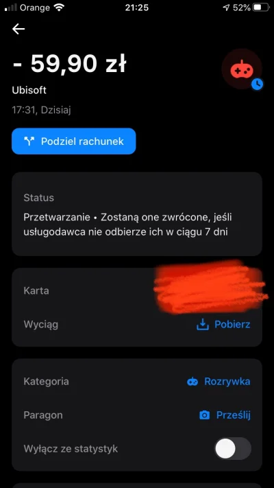 jaavi666 - #revolut #ubisoft 

Kupiłem subskrypcje ubisoft plus, płatność przeszła, p...