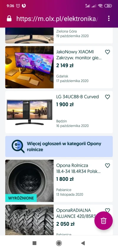 leon-san - ciekawią mnie algorytmy OLX. Od pewnego czasu, przeglądam dział elekronika...