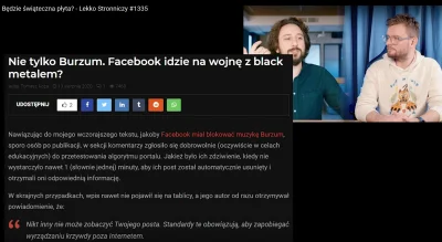 metalnewspl - Ależ nam miło, że nasz artykuł o aferze z Burzum i ogólnie blokowaniem ...