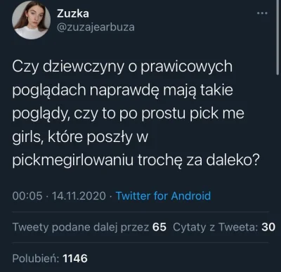 Cyprok - Tłumaczenie z lewacko-julkowego na polski: "Czy dziewczyny o prawicowych pog...