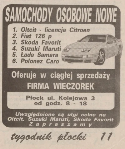 francuskie - Motoryzacja w Polsce w roku 1992 wygląda m.in. tak... 

#motoryzacja #...