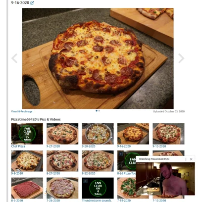 ProfesorBigos - Gość robi pokazy na chaturbate, na których przygotowuje i piecze pizz...