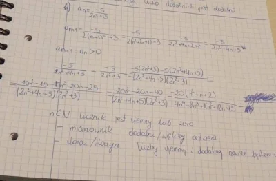 harnasiek - #matematyka #ciagmotzno #szkola 
Czy podpunkt b) jest git? Ciąg miał wyjś...