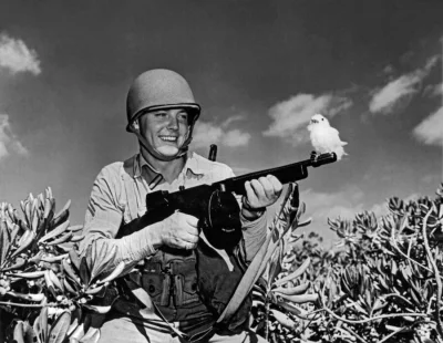 myrmekochoria - Ładny portret amerykańskiego żołnierza podczas II wojny światowej. 
...