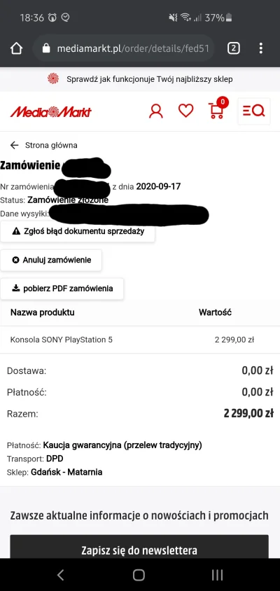 wujekG - Hej 

Zaczynam się trochę martwić jako iż mój status zamowienia nie zmienił ...