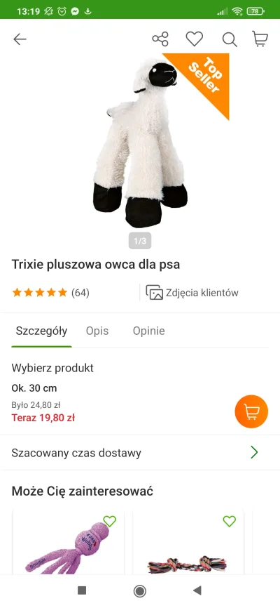 Green81 - @kasza332: polecam tę owieczkę, wytrzymała jakieś 3 miesiące