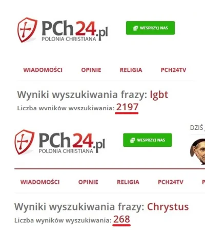 K.....e - PCh24 to portal o tematyce LGBT? Bo chyba nie o Chrystusie ( ͡° ͜ʖ ͡°)

#...