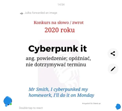 namzio - #bekaztwitterowychjulek #cyberpunk2077 #heheszki
nice try julki ( ͡° ͜ʖ ͡°)