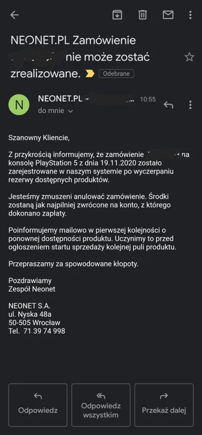 Unife - Kuzwa wpierw mnie xkom wydymał, teraz neonet...

#ps5