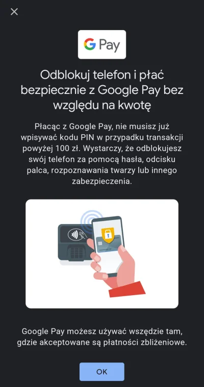 Koli96 - Wreszcie płatności bez pinu (ʘ‿ʘ)

#googlepay #android #finanse #banki