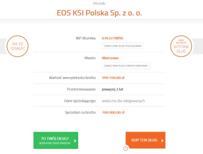 m.....r - O proszę, firma EOS KSI co do której nie brak opinii, że zajmuje się ściąga...