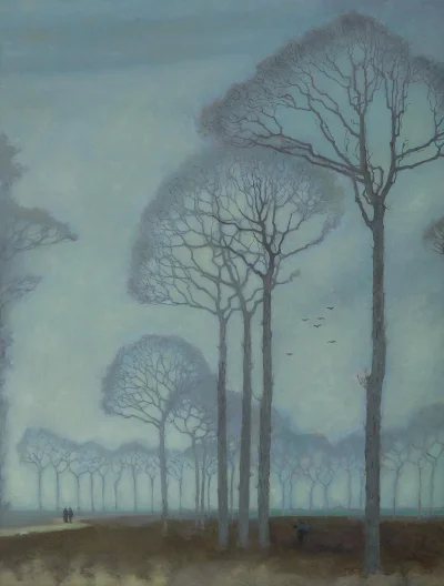 Hoverion - Jan Mankes 1889-1920
Bomenrij (Rząd drzew), 1915, olej na płótnie, 69x52 ...