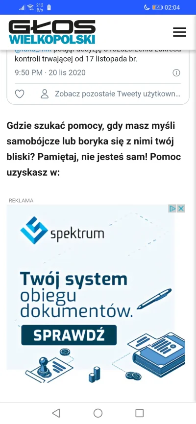 Stivo75 - Może miał myśli samobójcze i napisał do tej firmy z reklamy strony....co to...