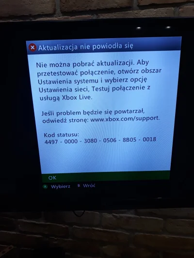 grochu05 - #xbox360 Mirki podpowie ktoś co zrobić. Od rana woła o aktualizację i dupa...