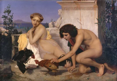 UrbanNaszPan - Young Greeks Attending a Cock Fight (1846)
Jean-Léon Gérôme

#art #...
