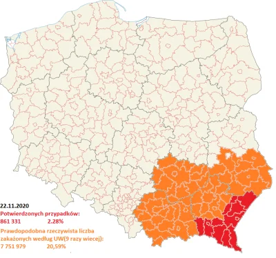Cierniostwor - Koronawirusem zaraziło się już oficjalnie 861 331 osób w całej Polsce...