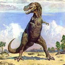 suze - to jest na pewno ilustracja tyranozaura z tej książki.
