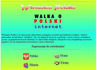 wigr - Strona główna wp.pl w 1995 roku.

#wp #ciekawostki #internet #1995