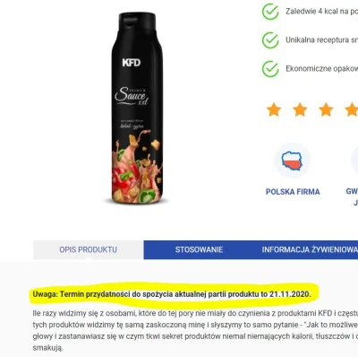 KFD_pl - @Minetqa: Ten sos był sprzedawany w cenie promocyjnej z wyraźną informacją d...