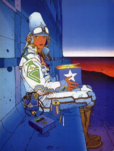 Borealny - Moebius, Starwatcher,
published in Starwatcher, Paris: Aedena, 1986, p.85
...