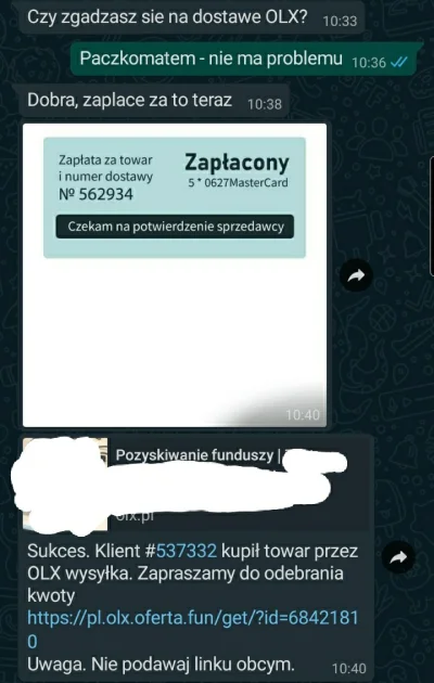 Krzychu-M - Sprzedaję na OLX konsolę, w ciągu 5 minut miałem na whatsappie dwie podob...