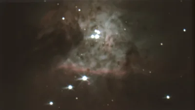 mactrix - Tak wygląda centrum Wielkiej Mgławicy M42 w Orionie. Zdjęcie powstało przy ...