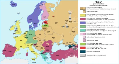 outsidre - Stół w europejskich językach. #ciekawostki #jezykiobce #ciekawostkijezykow...
