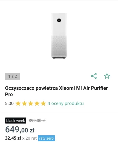 CichooByc - Polecam promocje na oczyszczacz powietrza Xiaomi Mi Air Pro za 649 zl #ce...