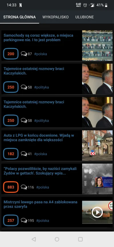 Murzyn1009 - Też macie tak w aplikacji wykopu, że po wejściu w dane znalezisko i powr...