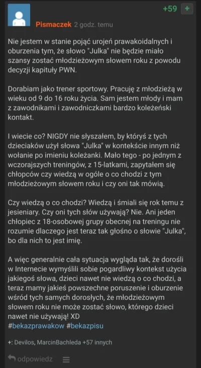 s.....j - PWN właśnie ogłosił konkurs na najbardziej wymyślną historyjkę popierającą ...